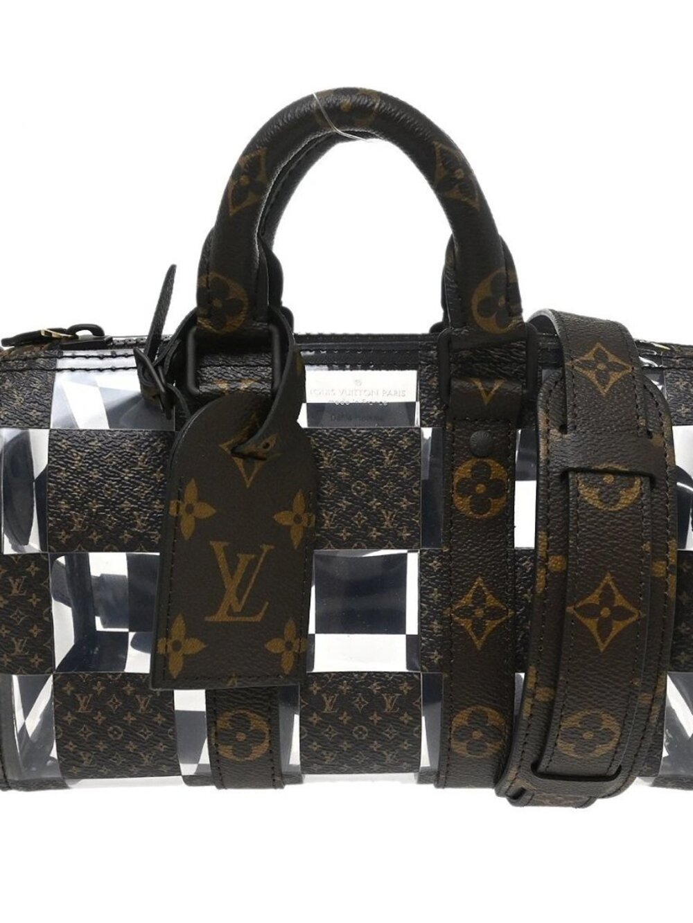 Best08 Louis Vuitton Chess Keepall Bandouliere 25 Duffle Bag M20872 NQ10935